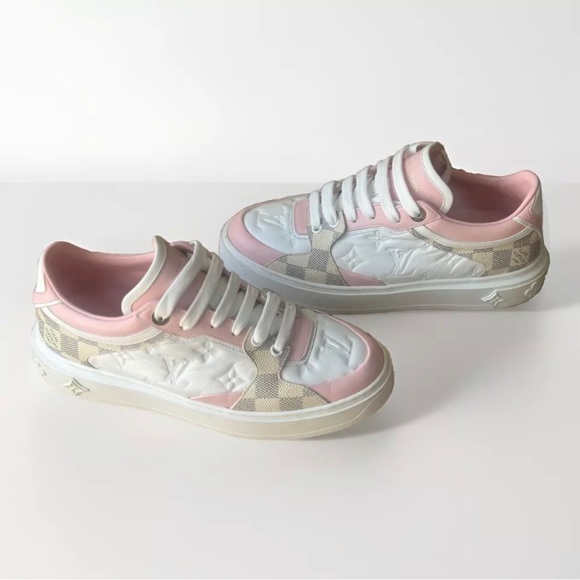 Louis Vuitton Time Out Sneaker Pink and White, Limited Edition - Picture 2 of 7